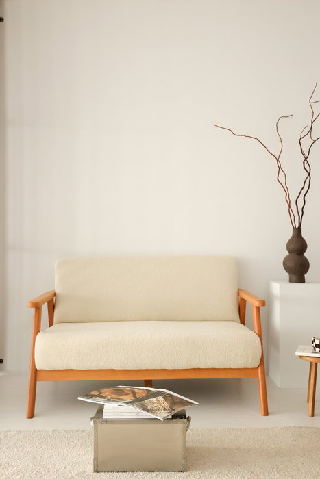 Atelier Del Sofa Nika Sofá de 2 Plazas Blanco